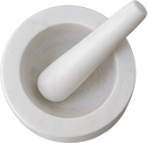 White Marble Mortar and Pestle